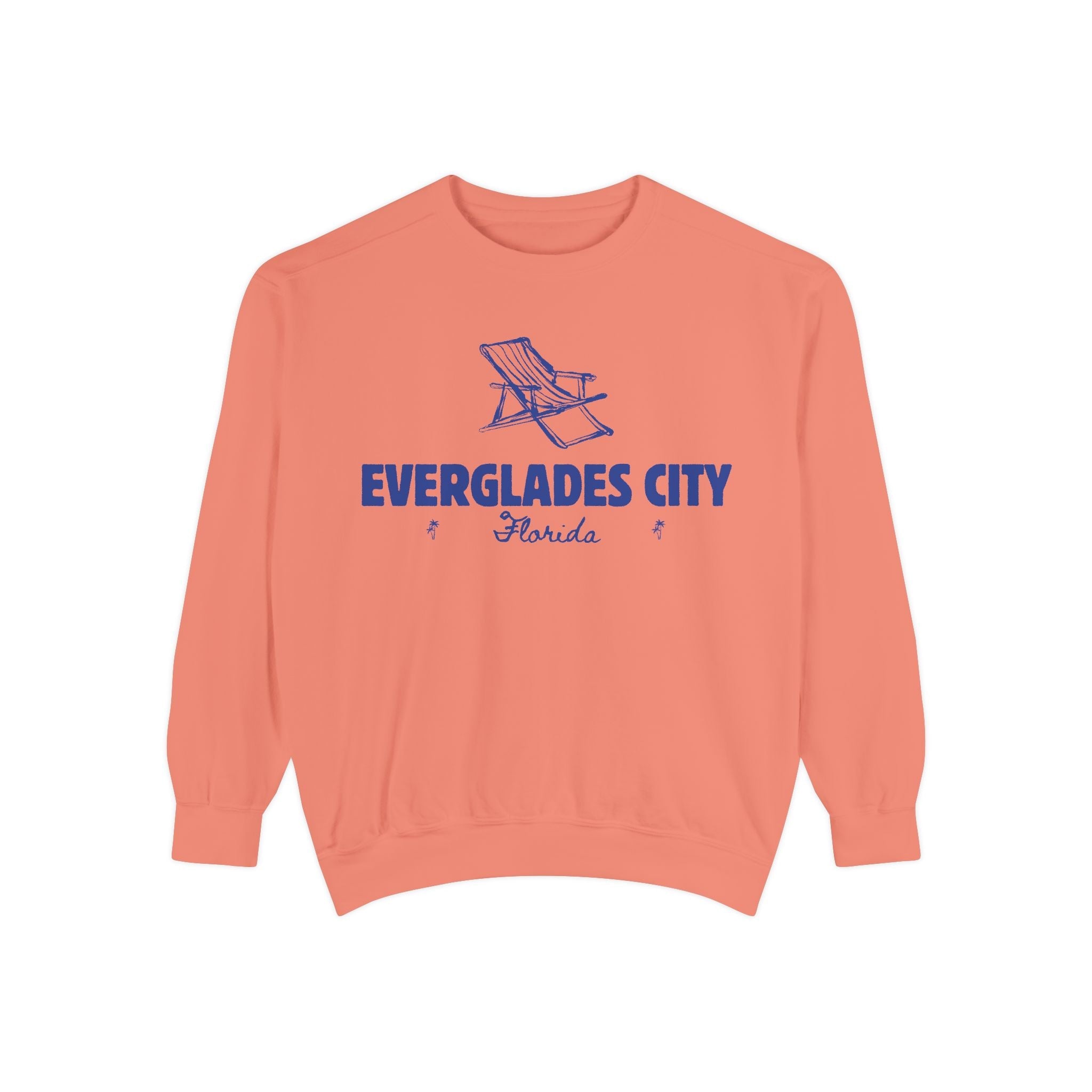Everglades City Vibes Unisex Sweatshirt | Garment-Dyed Comfort, Perfect for Casual Outings, Travel, Gifts, Autumn Days