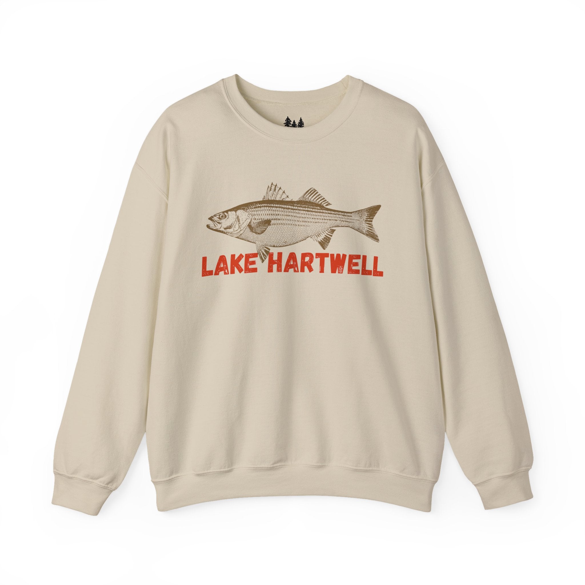 Lake Hartwell Fishing Sweatshirt, Unisex Crewneck, Casual Wear, Gift for Fishermen, Outdoor Apparel, Lake House Cozy