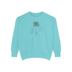 Key Largo Chill Vibes Sweatshirt - Unisex Garment-Dyed Style, Perfect for Lounging