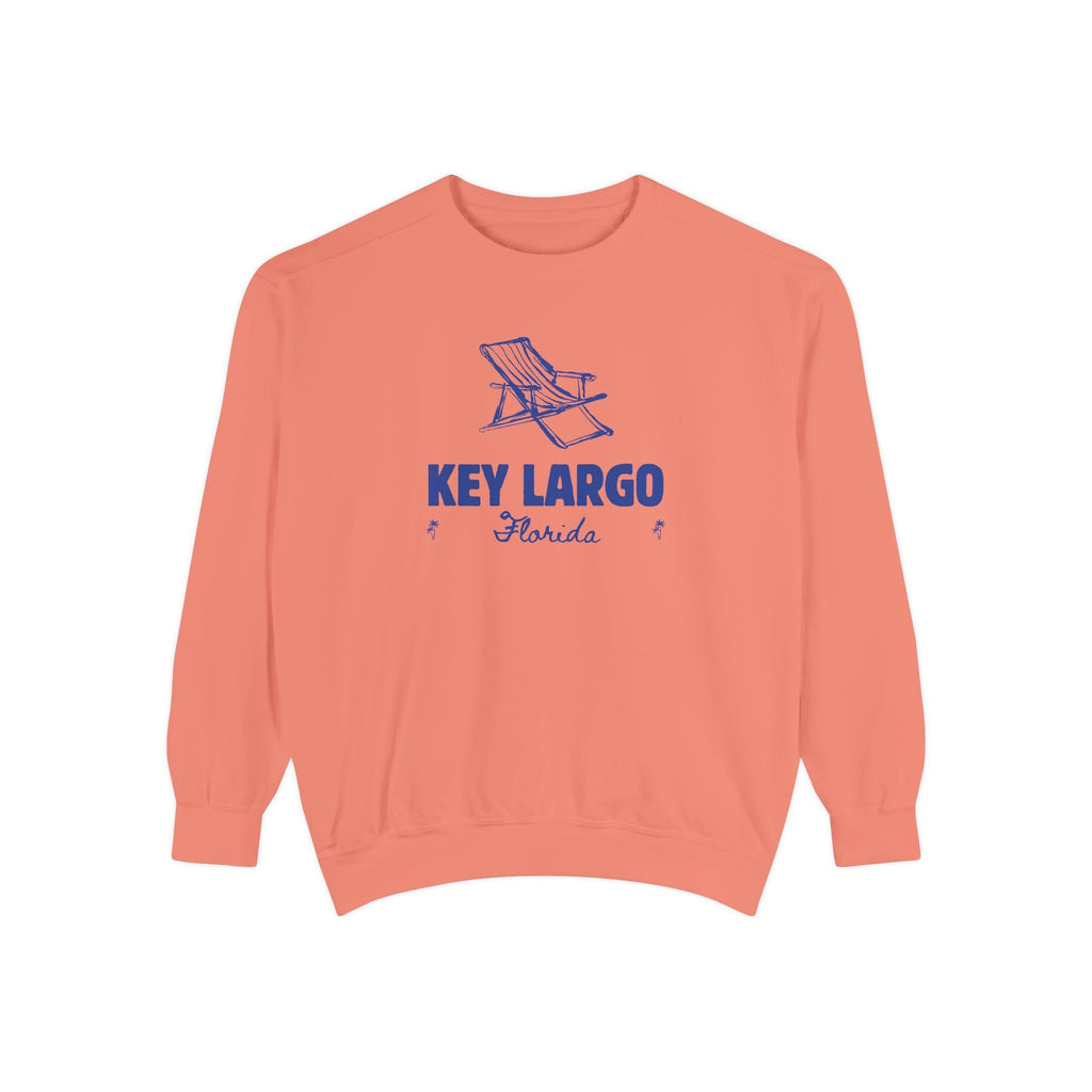 Key Largo Vibes Unisex Sweatshirt | Garment-Dyed Comfort, Perfect for Casual Outings, Travel, Gifts, Autumn Days