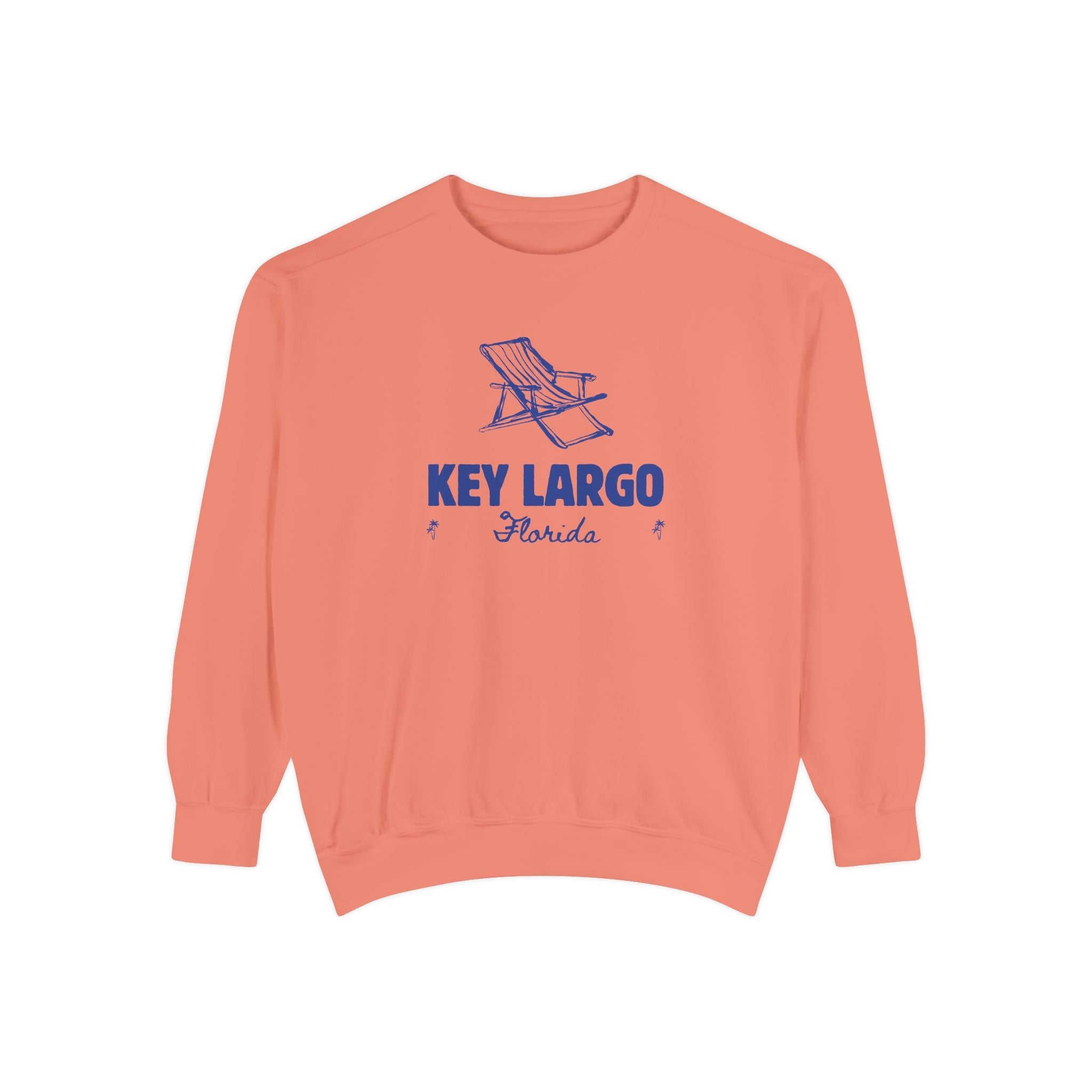 Key Largo Vibes Unisex Sweatshirt | Garment-Dyed Comfort, Perfect for Casual Outings, Travel, Gifts, Autumn Days
