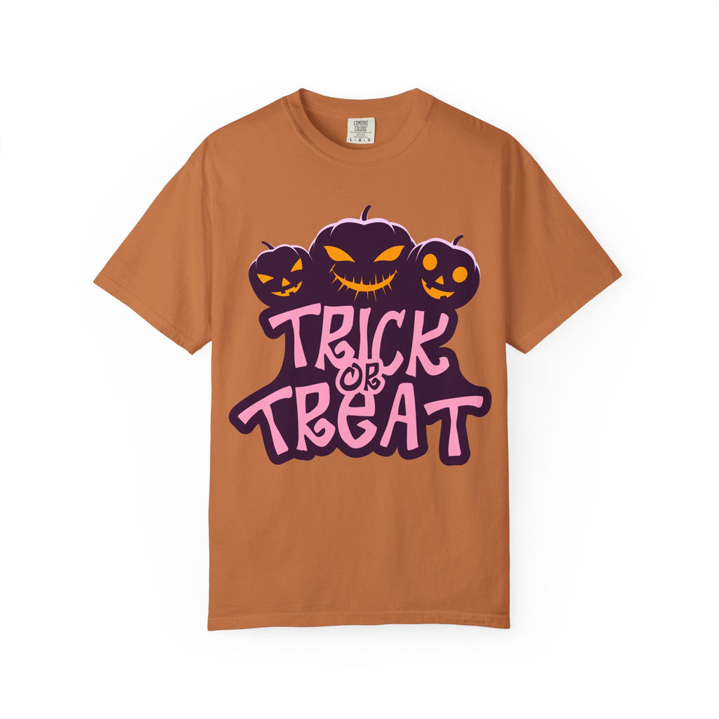 Halloween Trick or Treat T-Shirt, Unisex Halloween Tee, Spooky Autumn Shirt, Fun Costume Top, Trick or Treat Apparel