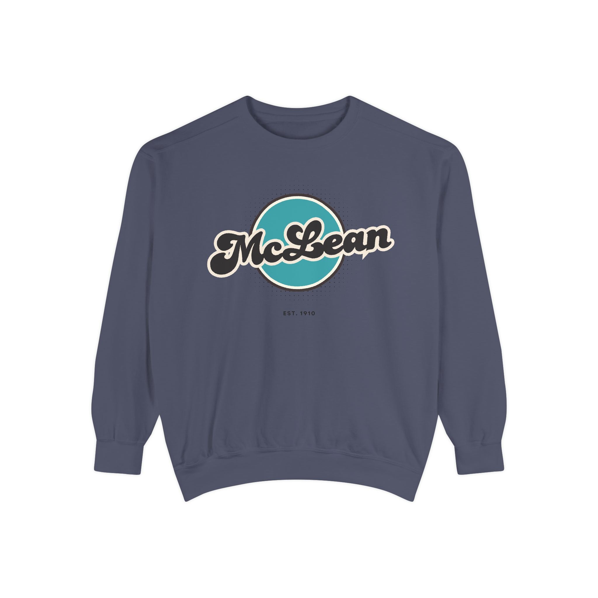 McLean Vintage Sweatshirt, Cozy Unisex Pullover, Retro Style, Perfect for Casual Outfits, Gift for Him or Her