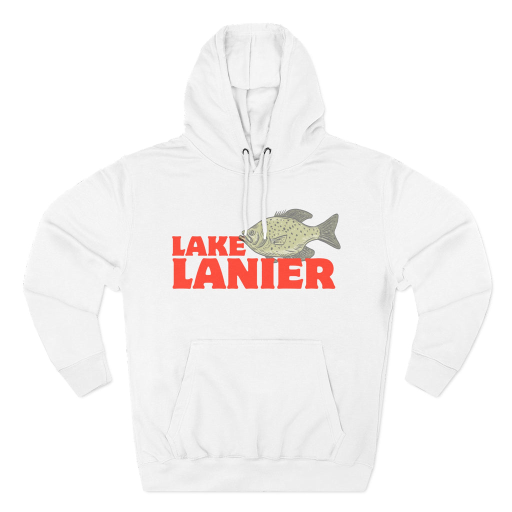Lake Lanier Fleece Hoodie, Cozy Fishing Sweatshirt, Outdoor Adventure Wear, Unique Gift for Lake Lovers, Perfect for Fall and Winter