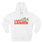 Lake Lanier Fleece Hoodie, Cozy Fishing Sweatshirt, Outdoor Adventure Wear, Unique Gift for Lake Lovers, Perfect for Fall and Winter