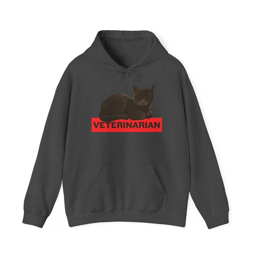 Veterinarian Cat Hoodie for Animal Lovers, Unisex Sweatshirt, Gifts for Vet Students, Pet Owners, Animal Enthusiasts, Cozy Gift Idea