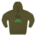 Lake Hartwell Fleece Hoodie, Cozy Sweatshirt, Outdoor Adventure Wear, Unique Gift for Lake Lovers, Perfect for Fall and Winter