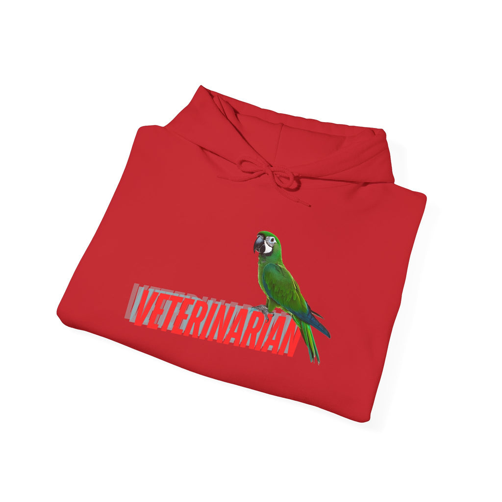 Veterinarian Parrot Hoodie - Cozy Sweatshirt for Animal Lovers, Perfect Gift for Pet Owners, Veterinary Staff, Animal Rescue Events