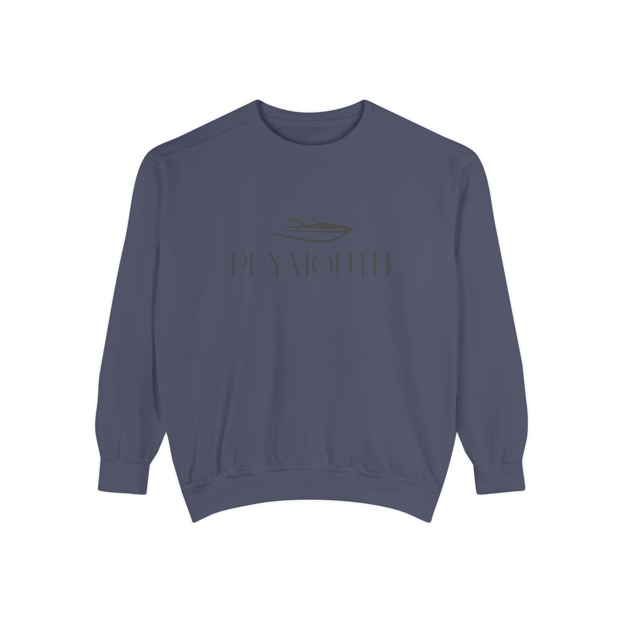 Plymouth Chill Vibes Sweatshirt - Unisex Garment-Dyed Style, Perfect for Lounging