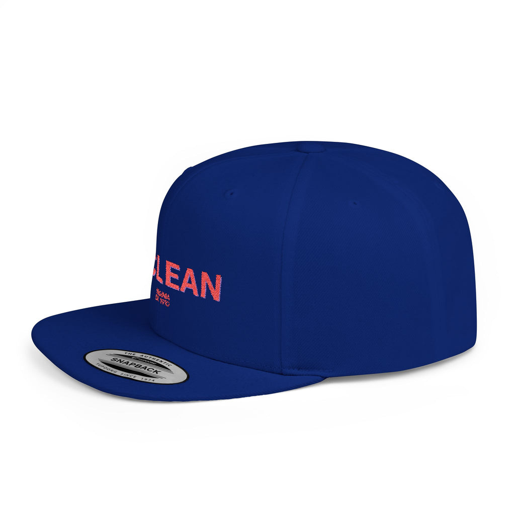 McLean Stylish Flat Bill Snapback Hat with Design, Perfect for Casual Outings, Streetwear, Gifts, Festivals, Everyday Wear