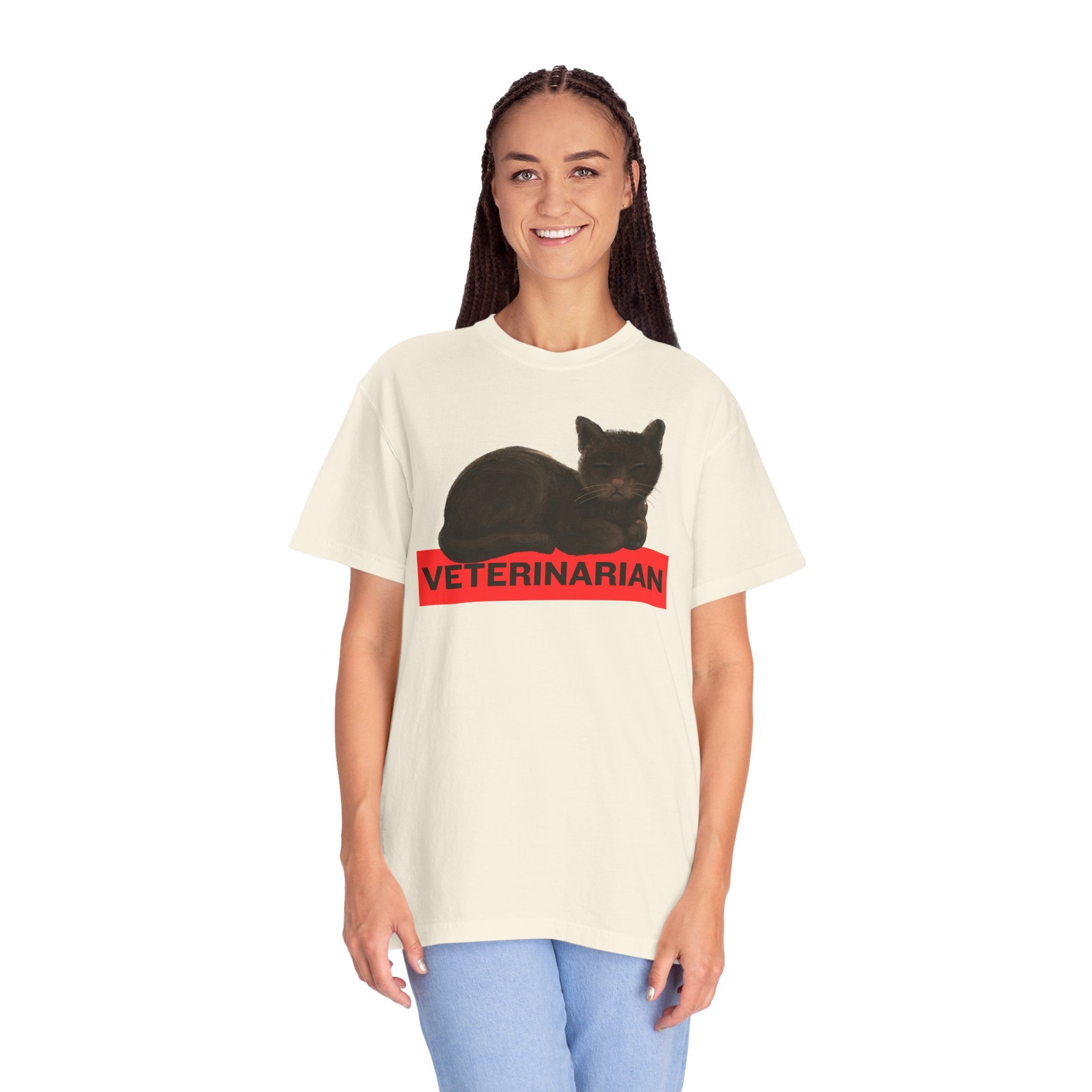 Veterinarian Cat T-Shirt, Funny Animal Lover Tee, Pet Owner Gift, Cute Vet Shirt, Unique Veterinary Apparel, Animal Rescue Shirt