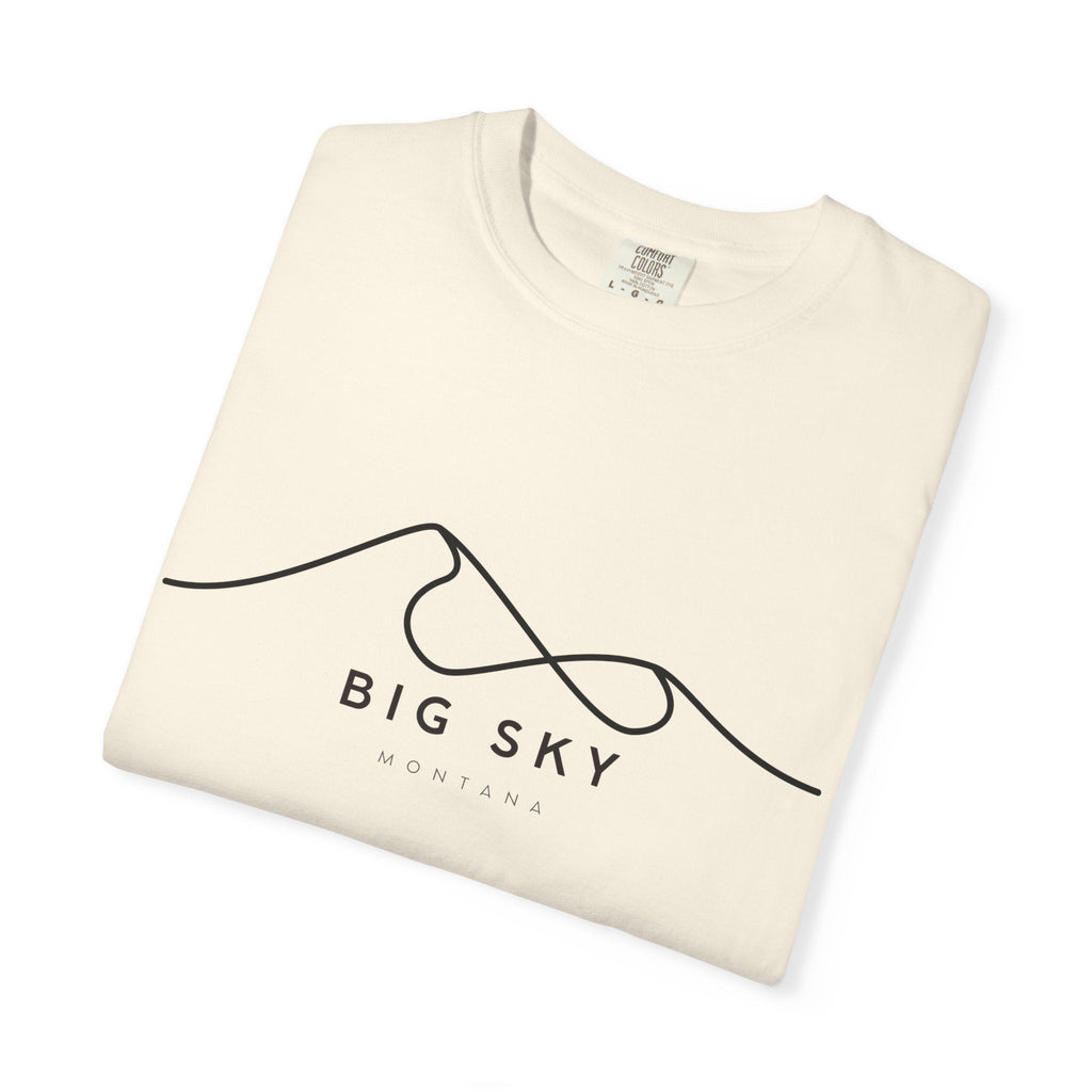 Big Sky Chill Vibes Tee - Unisex Garment-Dyed T-shirt for Autumn Lovers, Casual Wear, Gifts for Him/Her