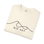 Big Sky Chill Vibes Tee - Unisex Garment-Dyed T-shirt for Autumn Lovers, Casual Wear, Gifts for Him/Her