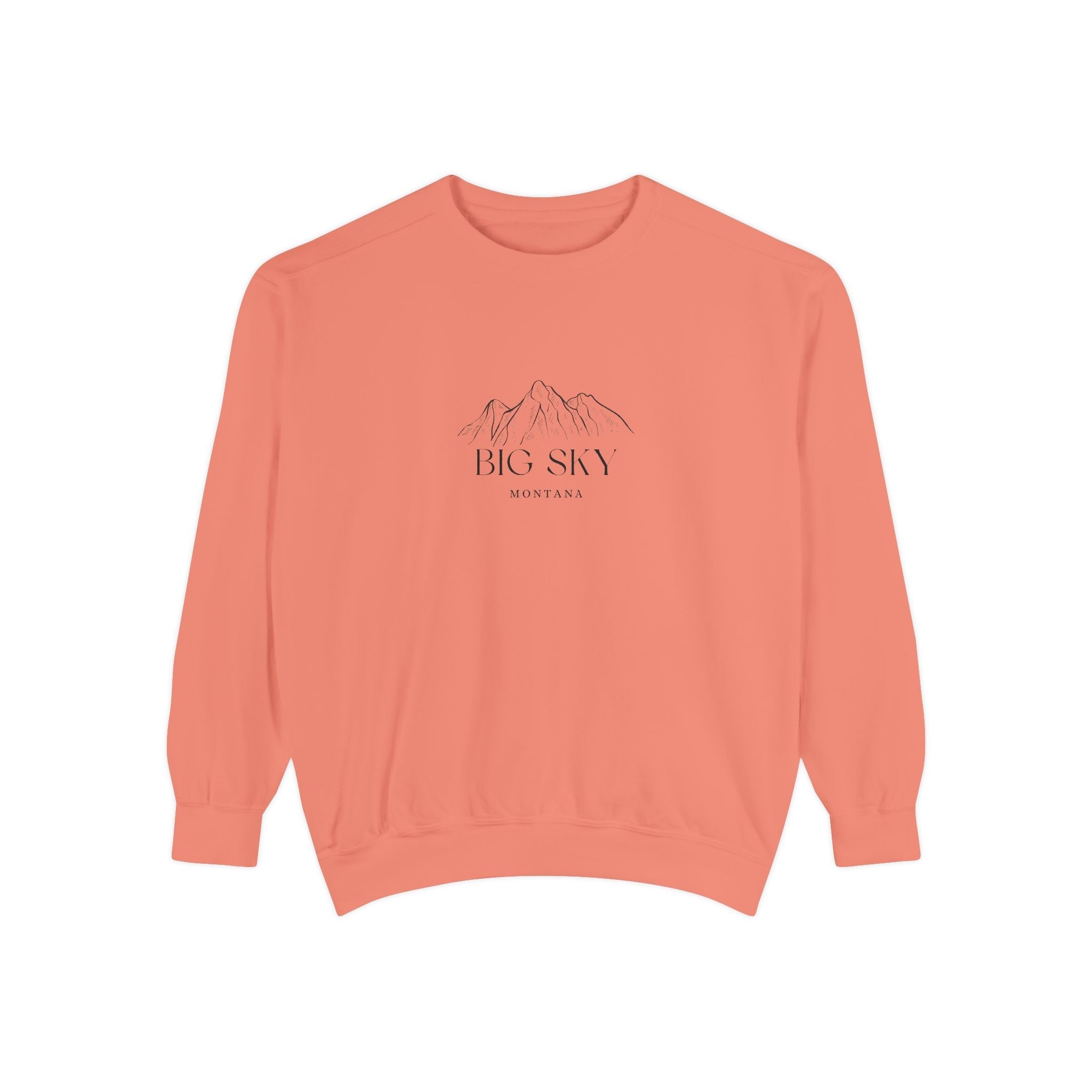 Big Sky Vibes Unisex Sweatshirt | Garment-Dyed Comfort, Perfect for Casual Outings, Travel, Gifts, Autumn Days