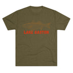 Lake Gaston Fishing Tee, Unisex Crew Neck Shirt, Summer Lake Apparel, Gift for Fishermen, Outdoor Adventure T-Shirt, Lake House Style