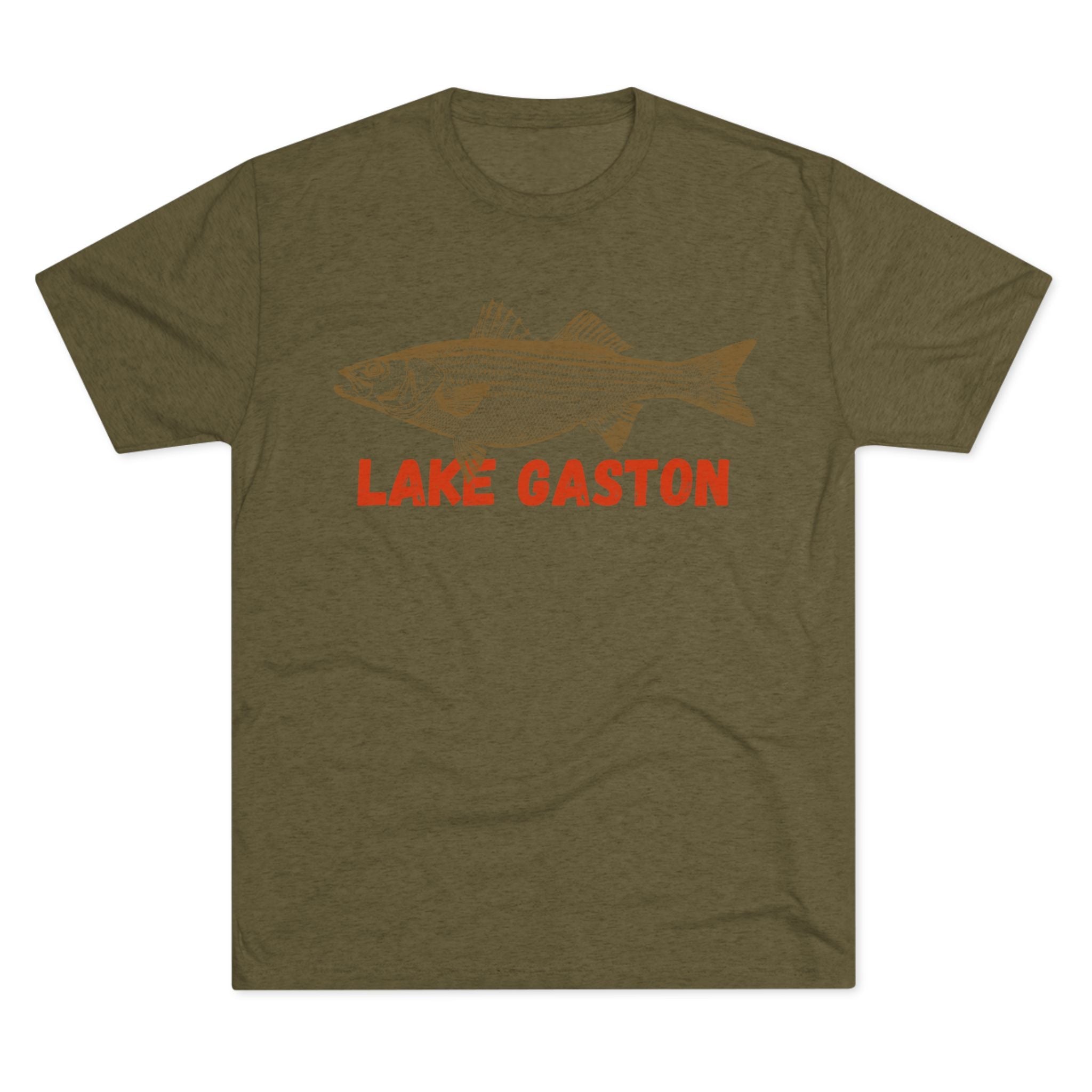 Lake Gaston Fishing Tee, Unisex Crew Neck Shirt, Summer Lake Apparel, Gift for Fishermen, Outdoor Adventure T-Shirt, Lake House Style