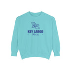 Key Largo Vibes Unisex Sweatshirt | Garment-Dyed Comfort, Perfect for Casual Outings, Travel, Gifts, Autumn Days
