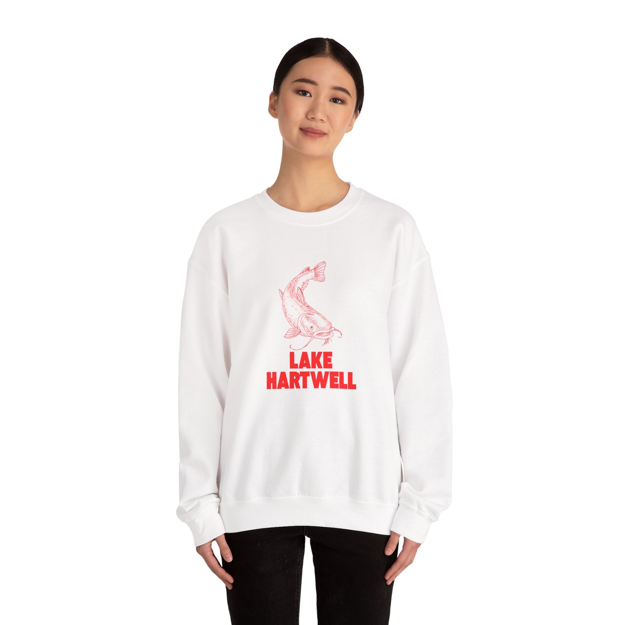 Lake Hartwell Fishing Sweatshirt, Cozy Crewneck, Perfect for Outdoorsy Lovers, Casual Wear, Gift for Nature Enthusiasts, Lake Life Apparel
