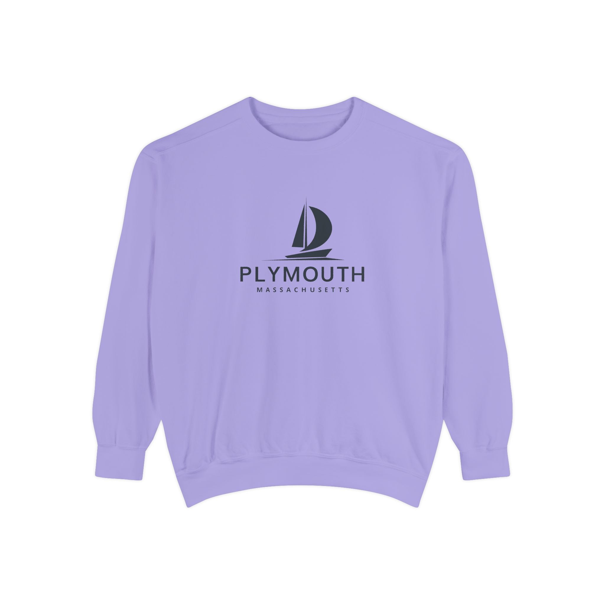 Plymouth Vibes Unisex Sweatshirt | Garment-Dyed Comfort, Perfect for Casual Outings, Travel, Gifts, Autumn Days