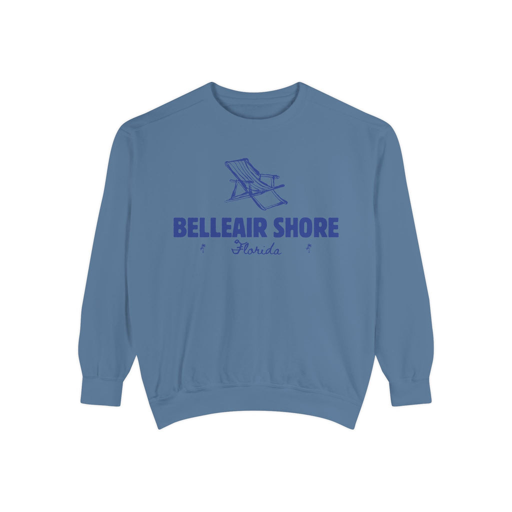 Belleair Shore Vibes Unisex Sweatshirt | Garment-Dyed Comfort, Perfect for Casual Outings, Travel, Gifts, Autumn Days