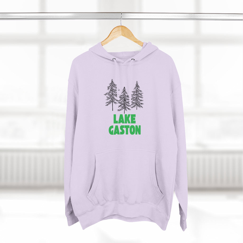 Lake Gaston Fleece Hoodie, Cozy Sweatshirt, Outdoor Adventure Wear, Unique Gift for Lake Lovers, Perfect for Fall and Winter