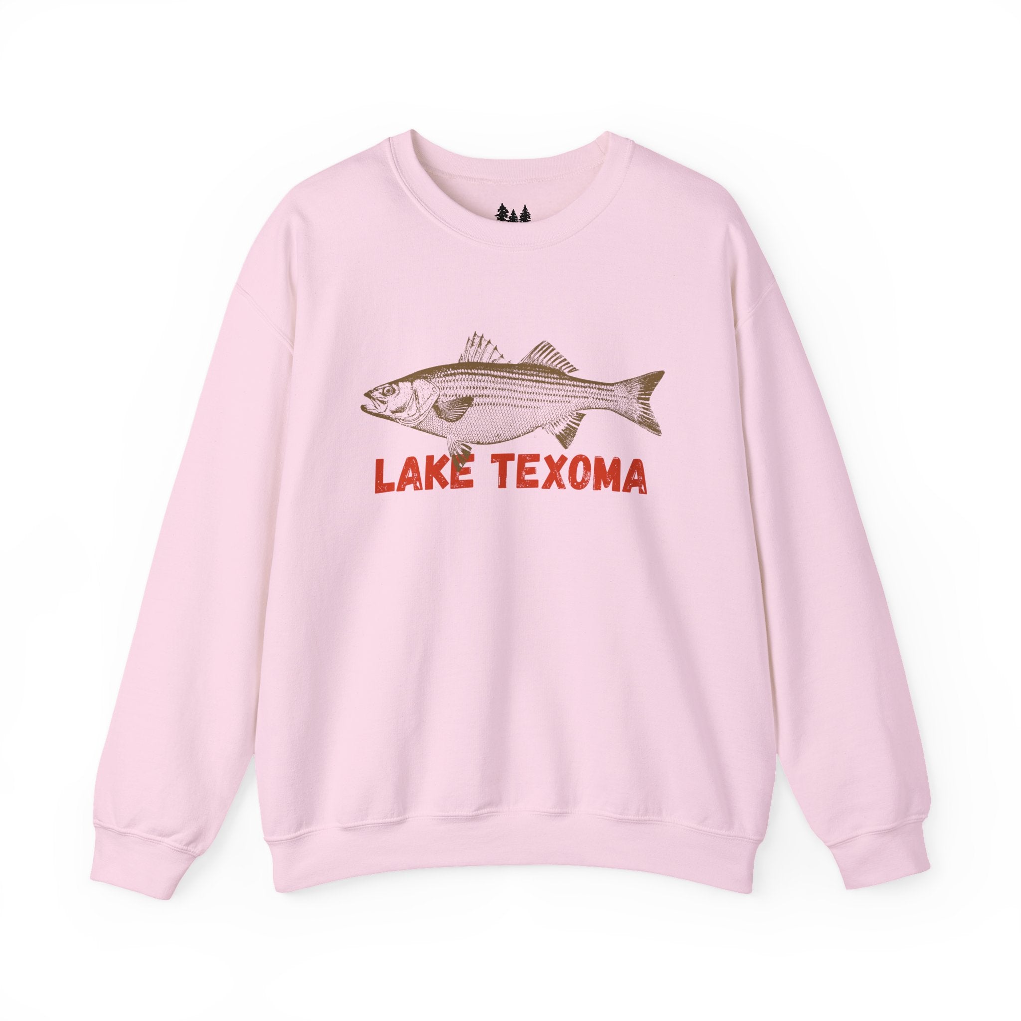 Lake Texoma Fishing Sweatshirt, Unisex Crewneck, Casual Wear, Gift for Fishermen, Outdoor Apparel, Lake House Cozy
