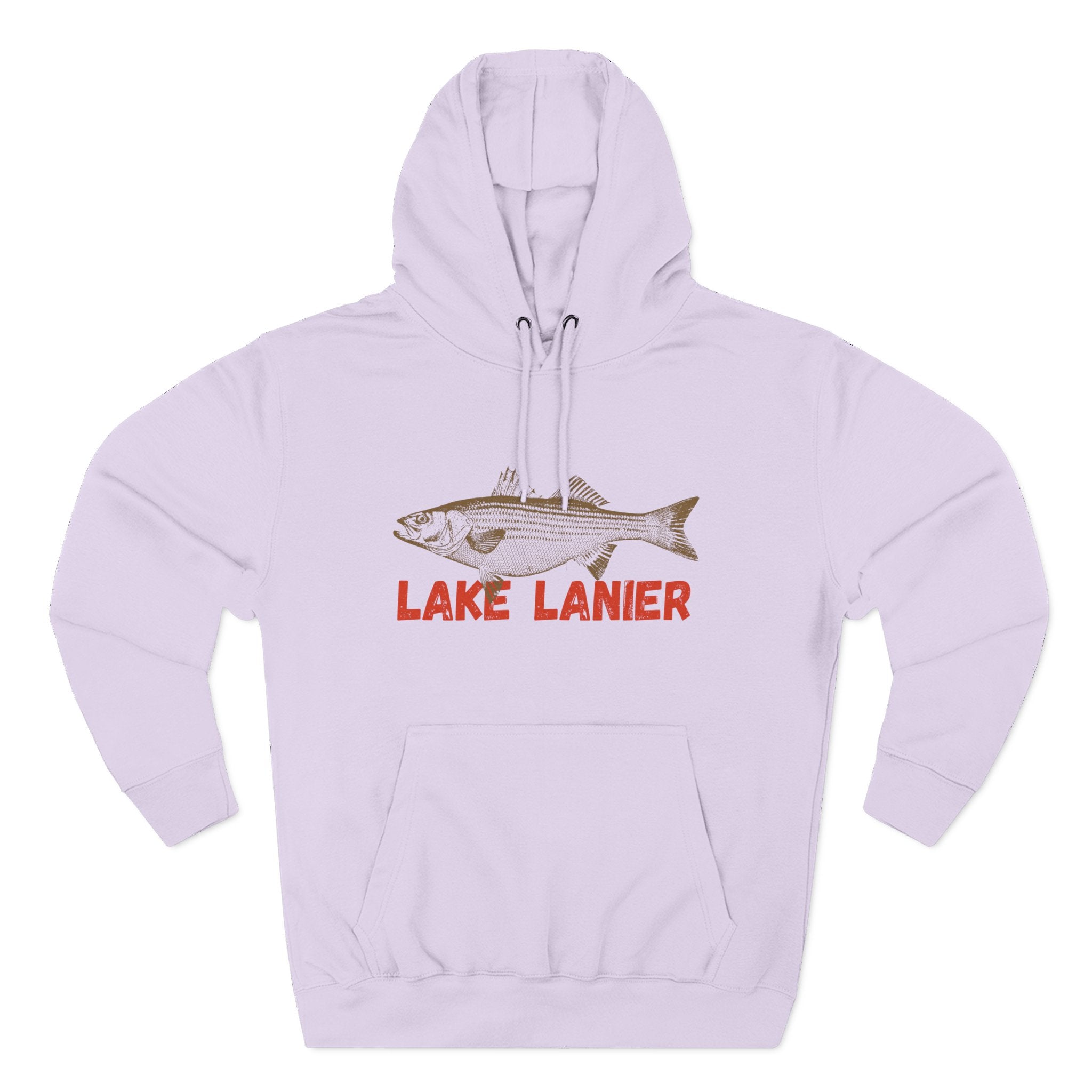 Lake Lanier Fishing Fleece Hoodie | Cozy Outdoor Style, Perfect Gift for Fishing Lovers, Summer & Winter Essentials, Lake Life Apparel