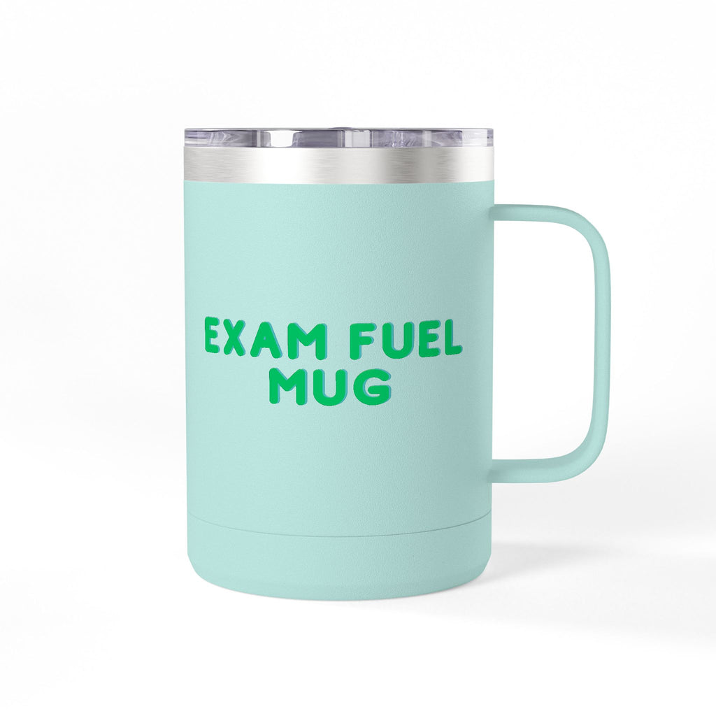Exam Fuel Mug Tumbler | Perfect for Students, Study Sessions, Motivational Drinkware, Eco-Friendly Cup