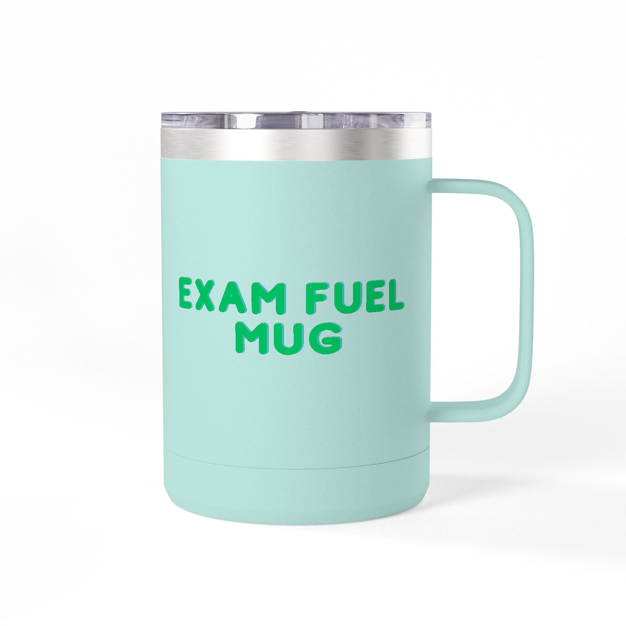 Exam Fuel Mug Tumbler | Perfect for Students, Study Sessions, Motivational Drinkware, Eco-Friendly Cup