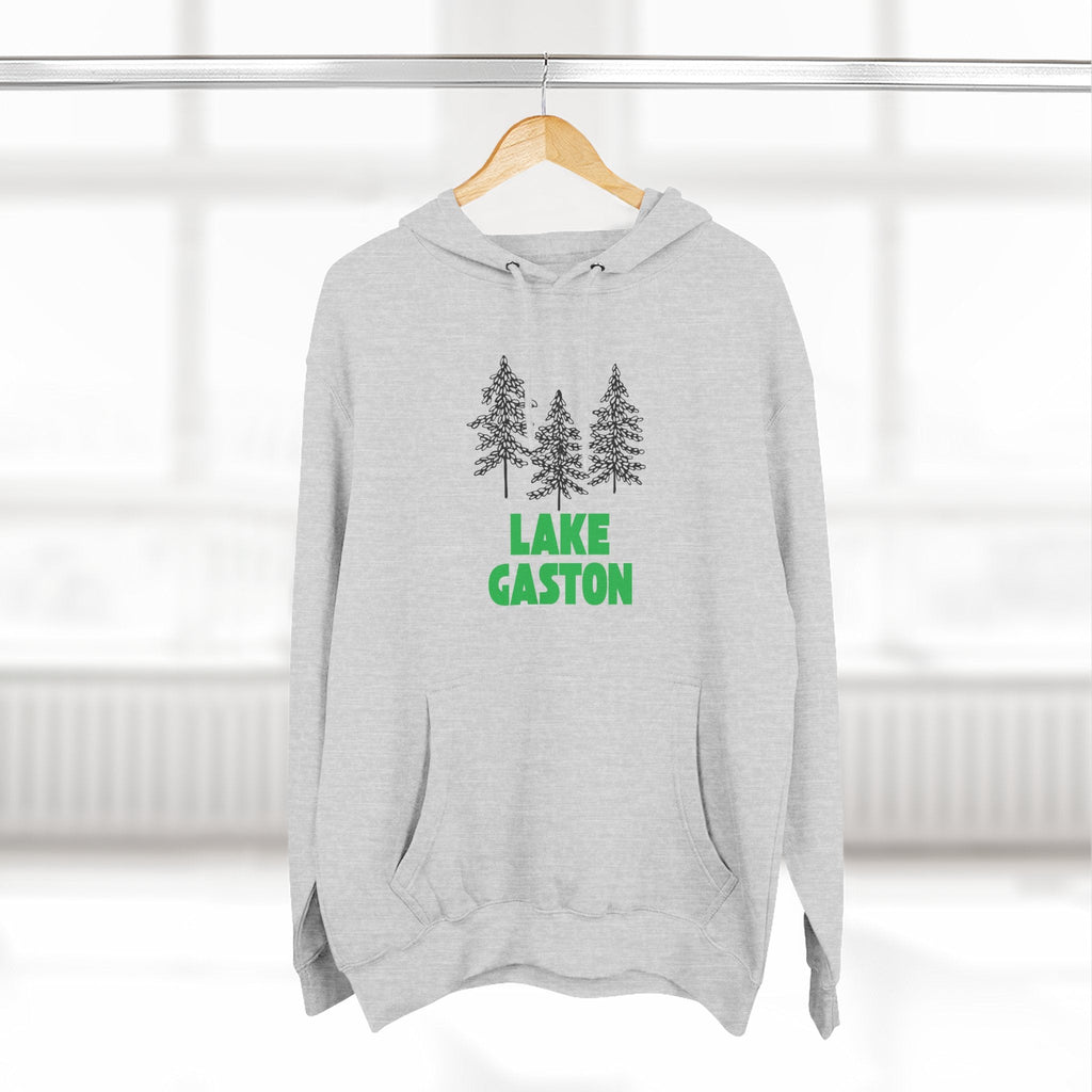 Lake Gaston Fleece Hoodie, Cozy Sweatshirt, Outdoor Adventure Wear, Unique Gift for Lake Lovers, Perfect for Fall and Winter