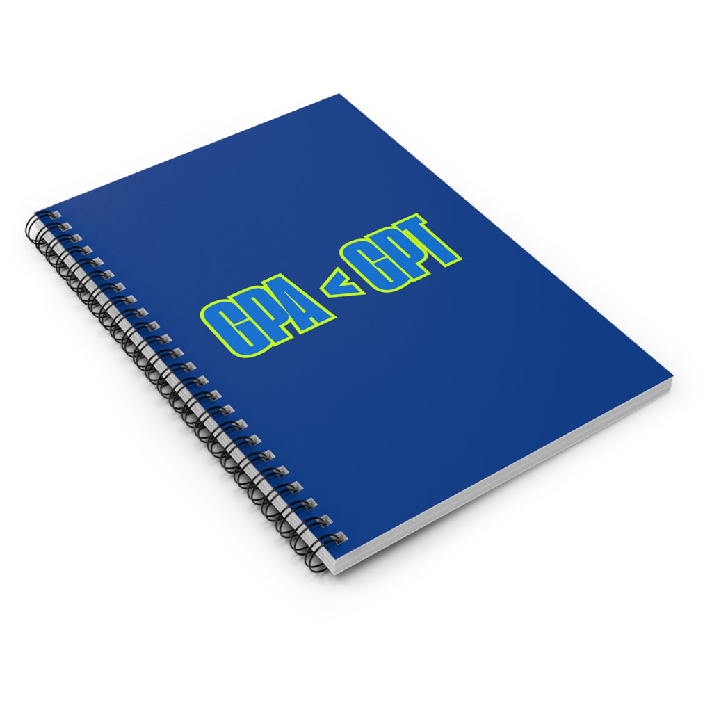 GPA < GPT Spiral Notebook for Students College Supplies, Study Notes, Journals, Gift for Students