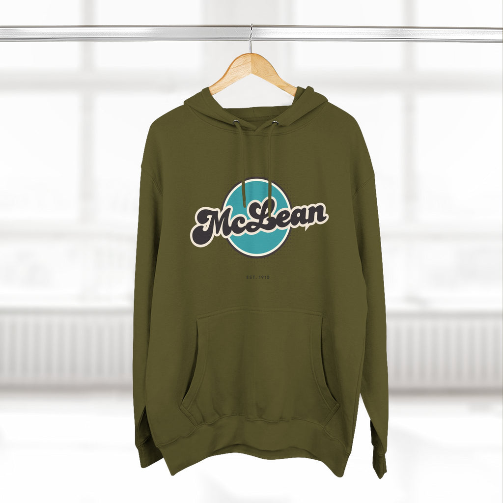 McLean Retro Vibe Hoodie for Casual Days, Streetwear, Unisex Gift, Cozy Layering Apparel