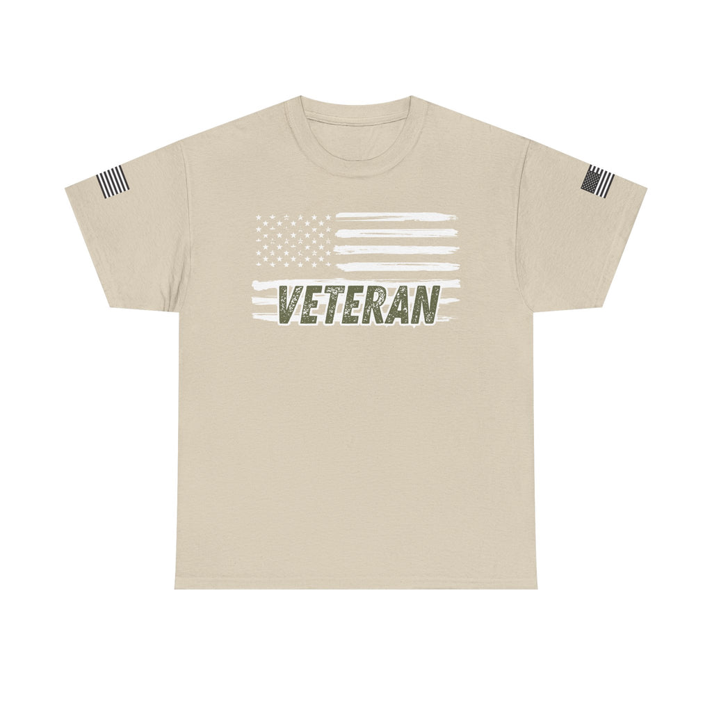 Patriotic Veteran Tee, USA Flag Shirt, Military Appreciation Gift, Unisex Casual Wear, Freedom Tee for Veterans
