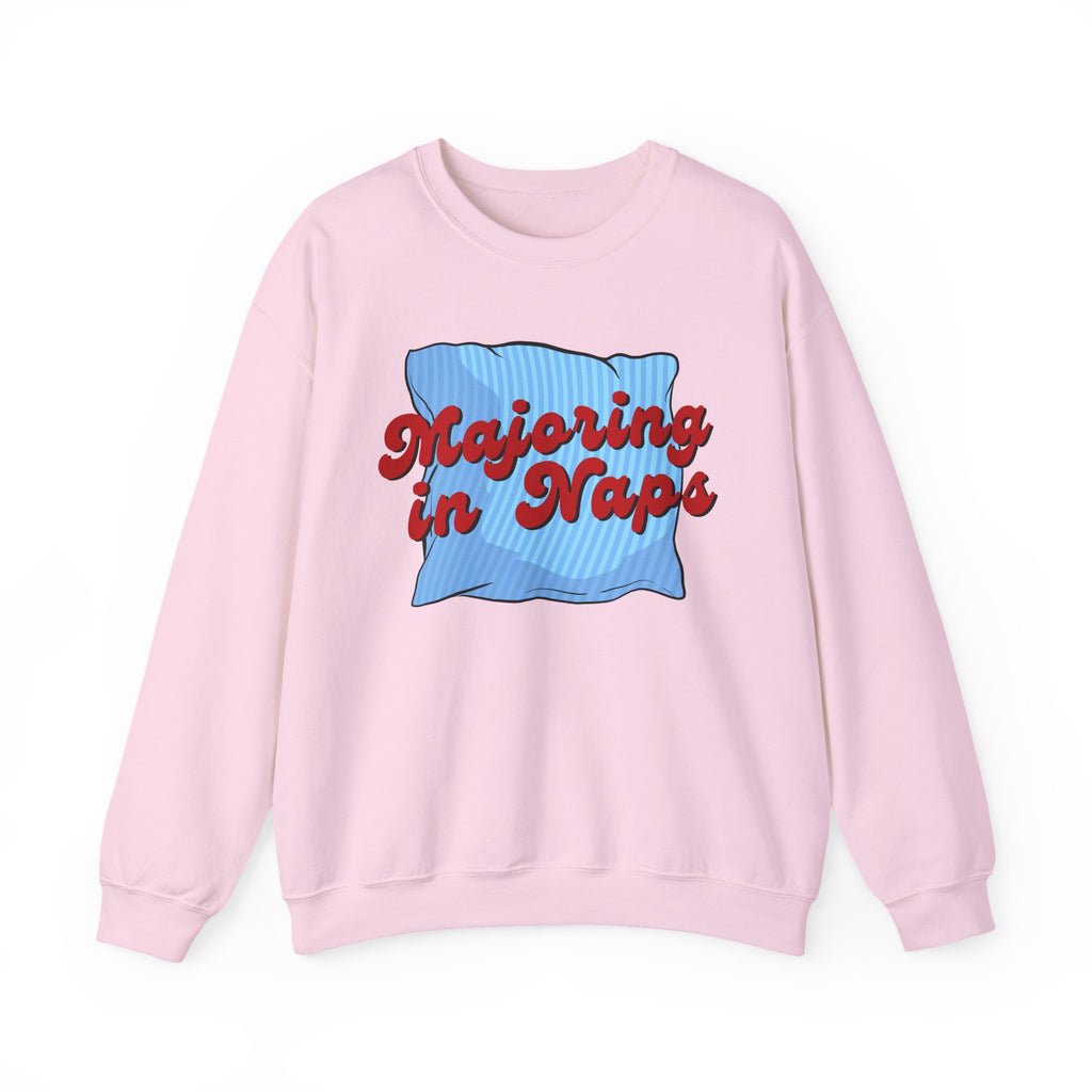 Nap Lover Sweatshirt | Major in Naps Crewneck | Unisex Gift for Nap Lovers | Comfy Apparel for Relaxation | Perfect for Holidays