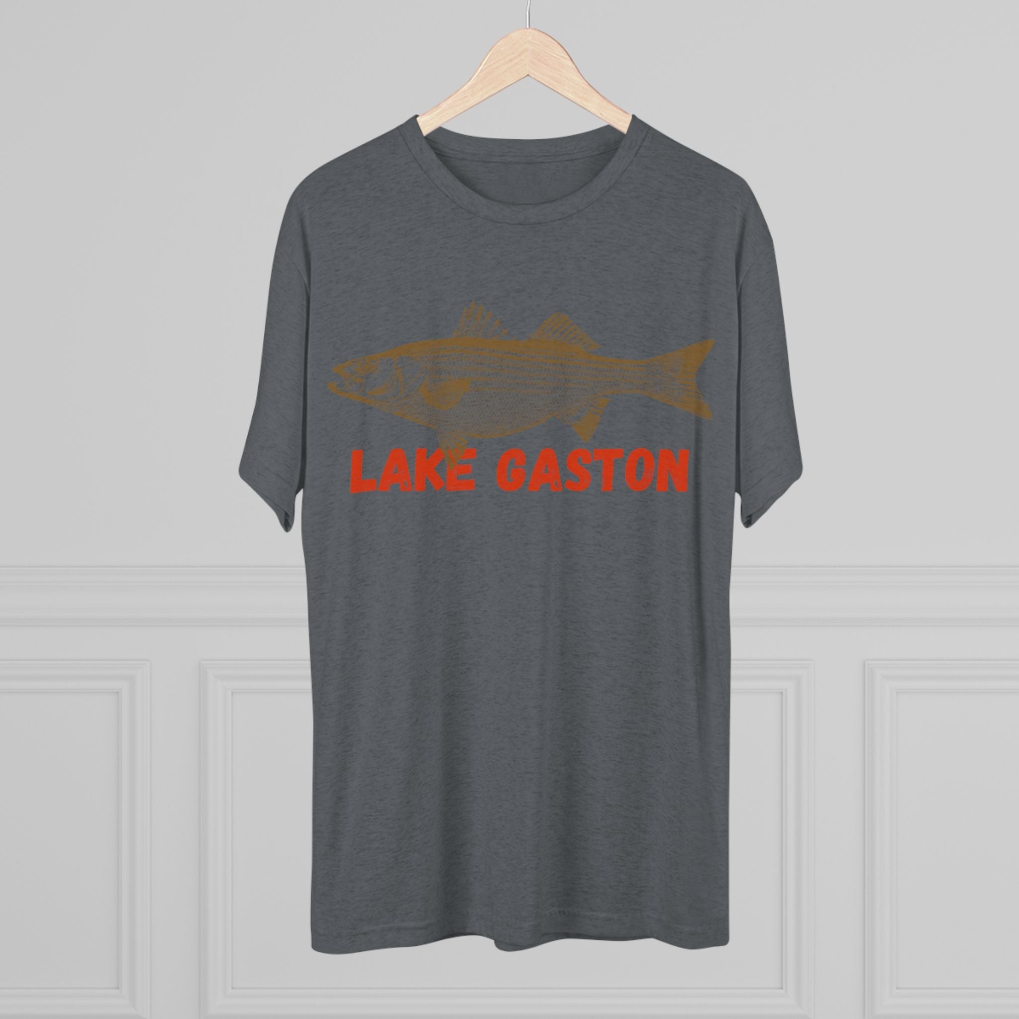 Lake Gaston Fishing Tee, Unisex Crew Neck Shirt, Summer Lake Apparel, Gift for Fishermen, Outdoor Adventure T-Shirt, Lake House Style