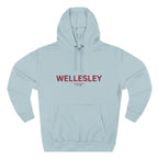 Wellesley Fleece Hoodie, Casual Sweatshirt, Cozy Layering Piece, Perfect Gift for All Occasions, Stylish Streetwear
