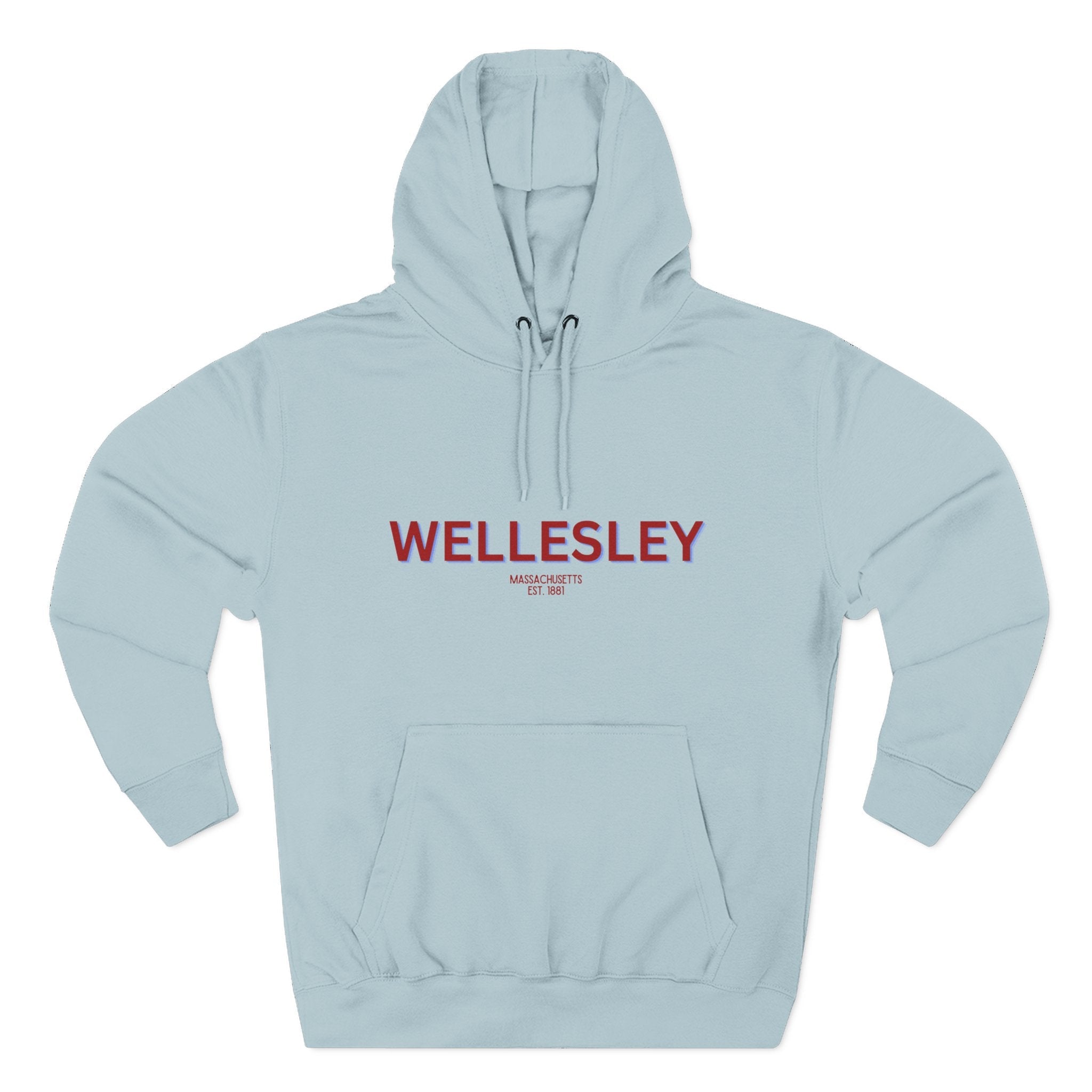 Wellesley Fleece Hoodie, Casual Sweatshirt, Cozy Layering Piece, Perfect Gift for All Occasions, Stylish Streetwear