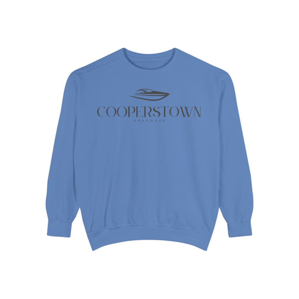 Cooperstown Chill Vibes Sweatshirt - Unisex Garment-Dyed Style, Perfect for Lounging