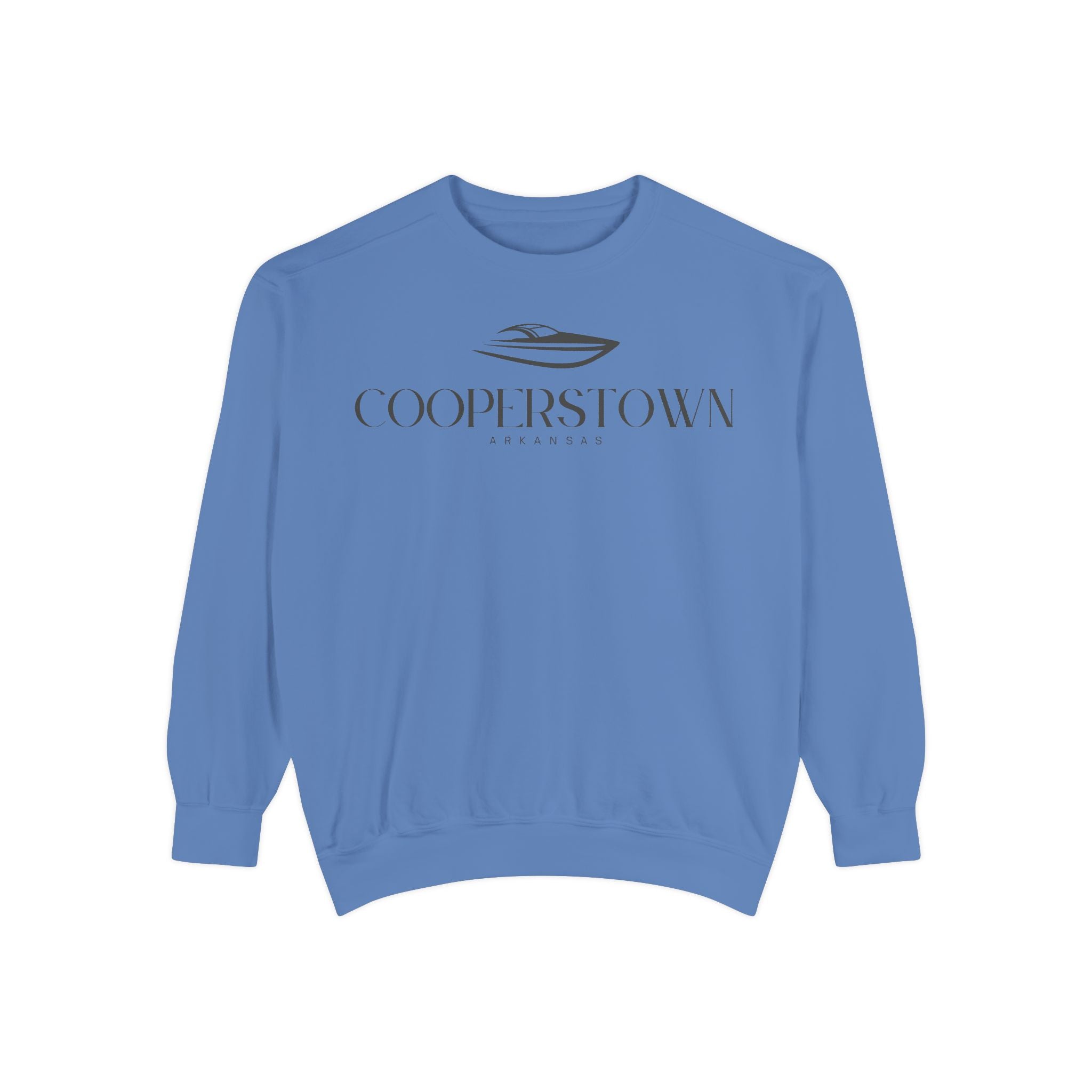 Cooperstown Chill Vibes Sweatshirt - Unisex Garment-Dyed Style, Perfect for Lounging