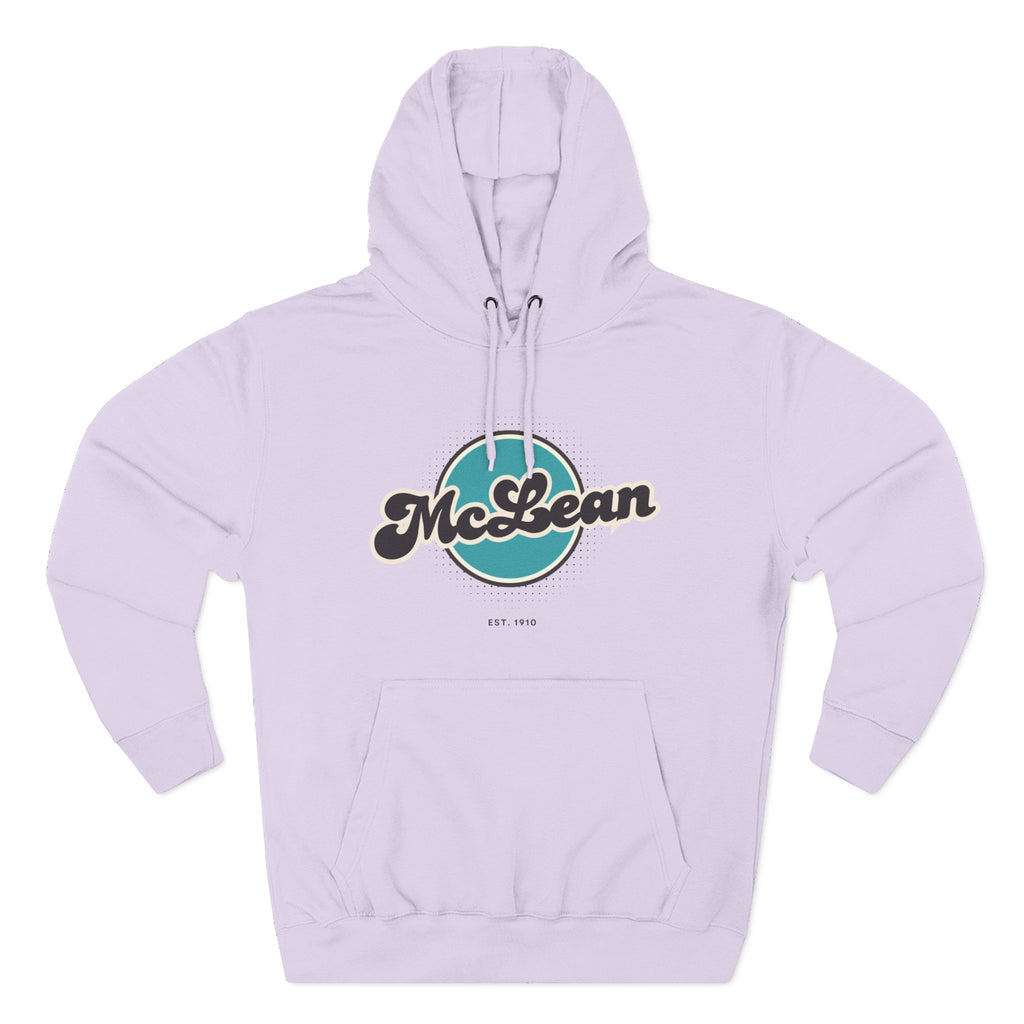 McLean Retro Vibe Hoodie for Casual Days, Streetwear, Unisex Gift, Cozy Layering Apparel