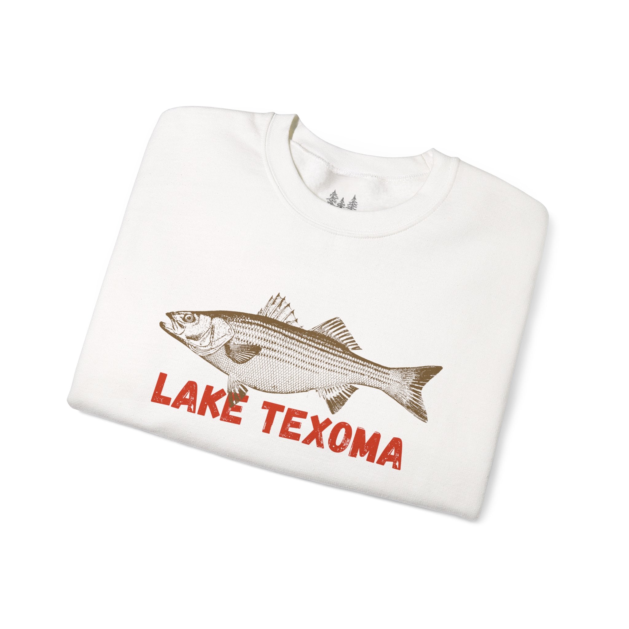 Lake Texoma Fishing Sweatshirt, Unisex Crewneck, Casual Wear, Gift for Fishermen, Outdoor Apparel, Lake House Cozy