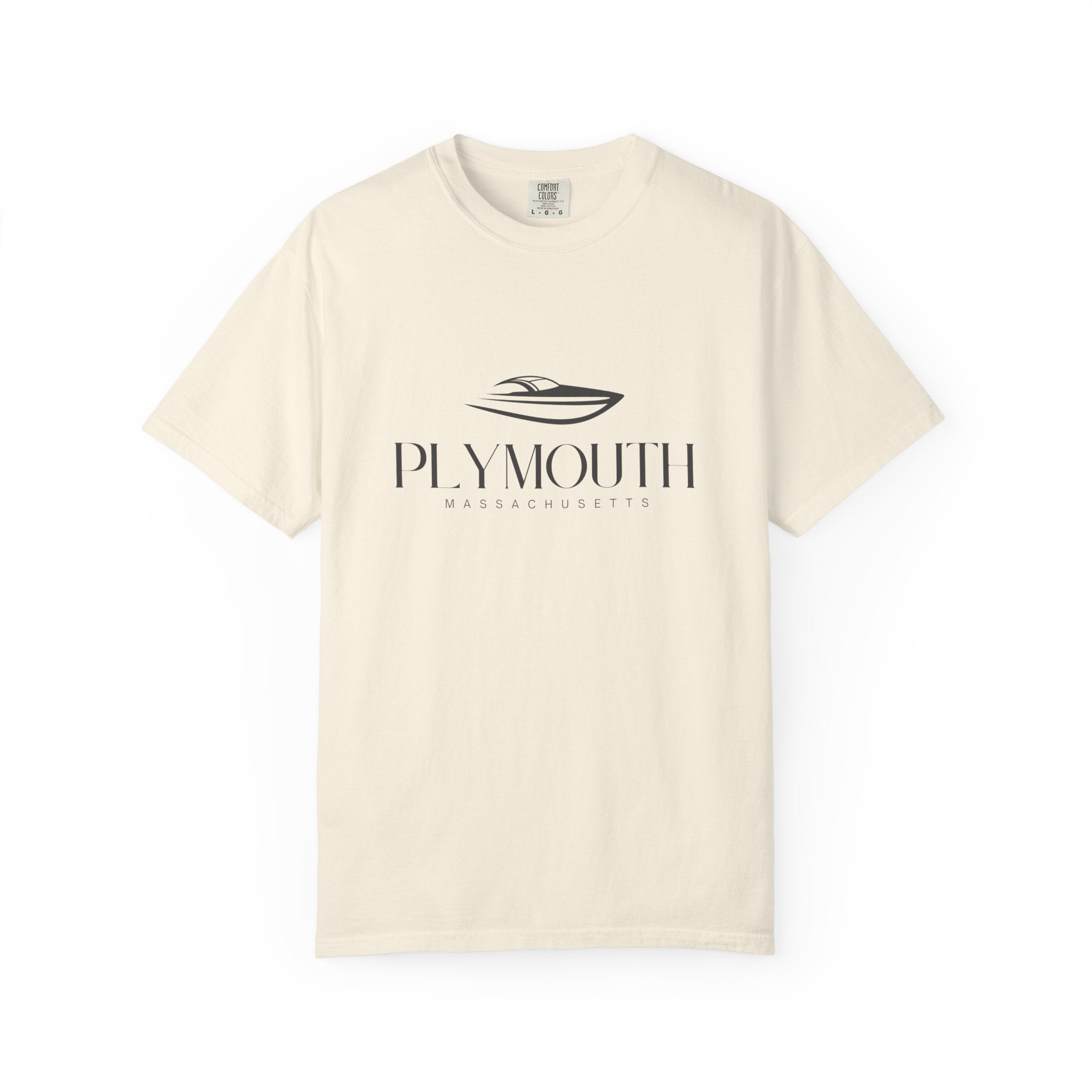 Plymouth Chill Vibes Tee - Unisex Garment-Dyed T-shirt for Autumn Lovers, Casual Wear, Gifts for Him/Her