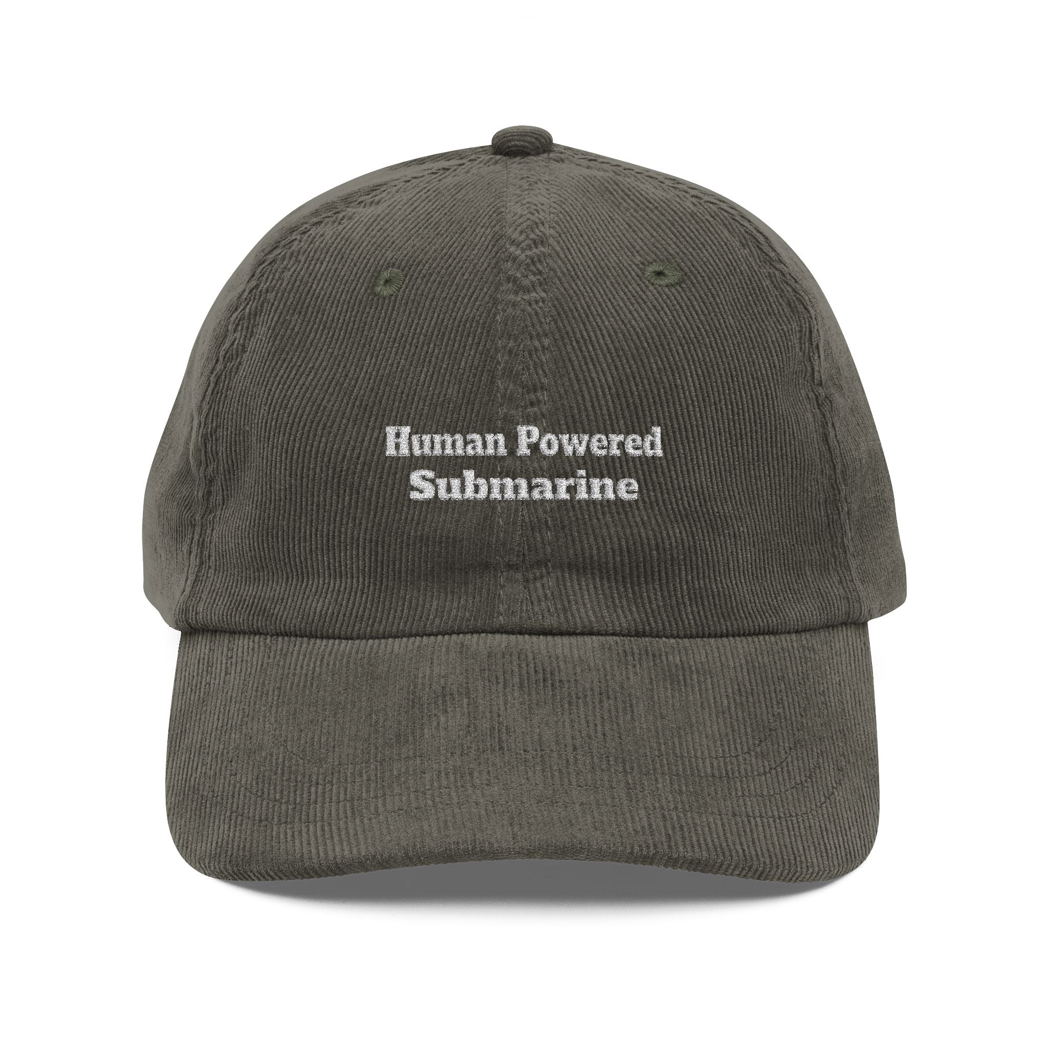 Human Powered Submarine Embroidered Cap