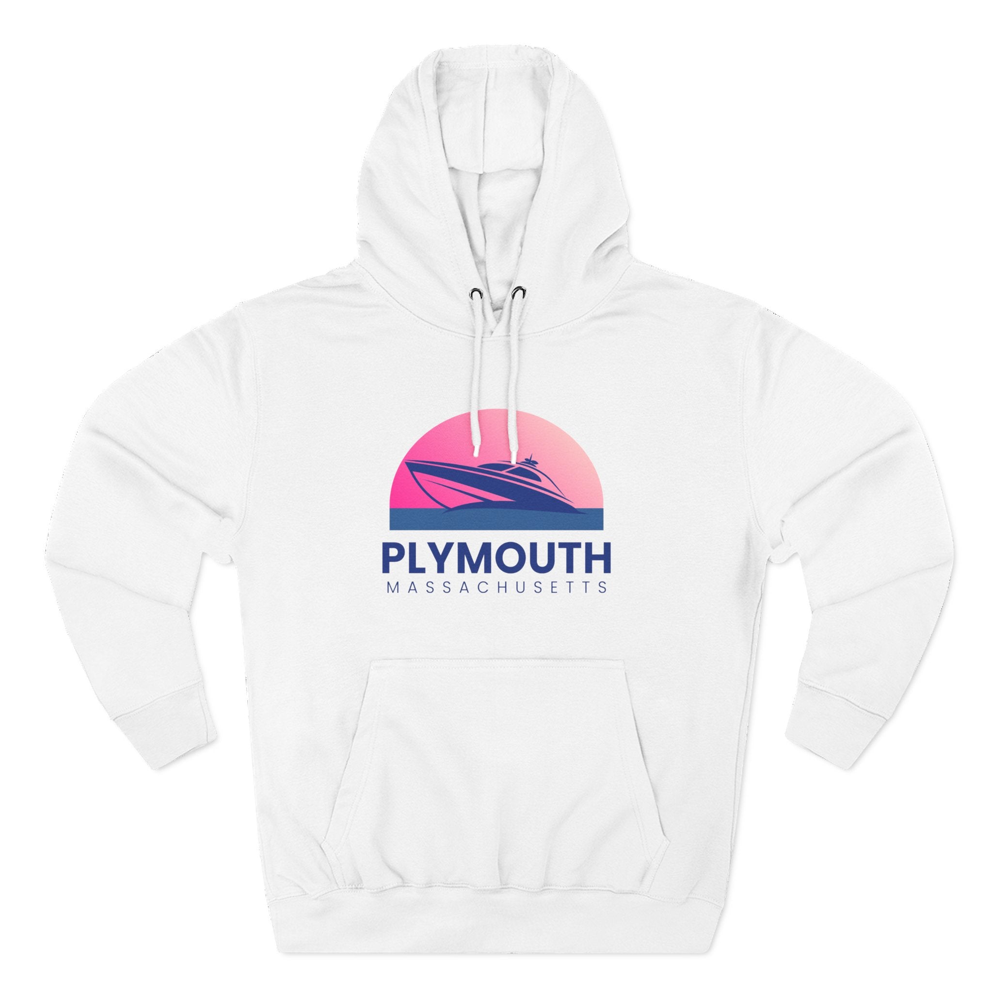 Plymouth Vibes Hoodie with Design, Perfect for Autumn Lovers, Comfortable and Stylish, Great Gift for Vacations