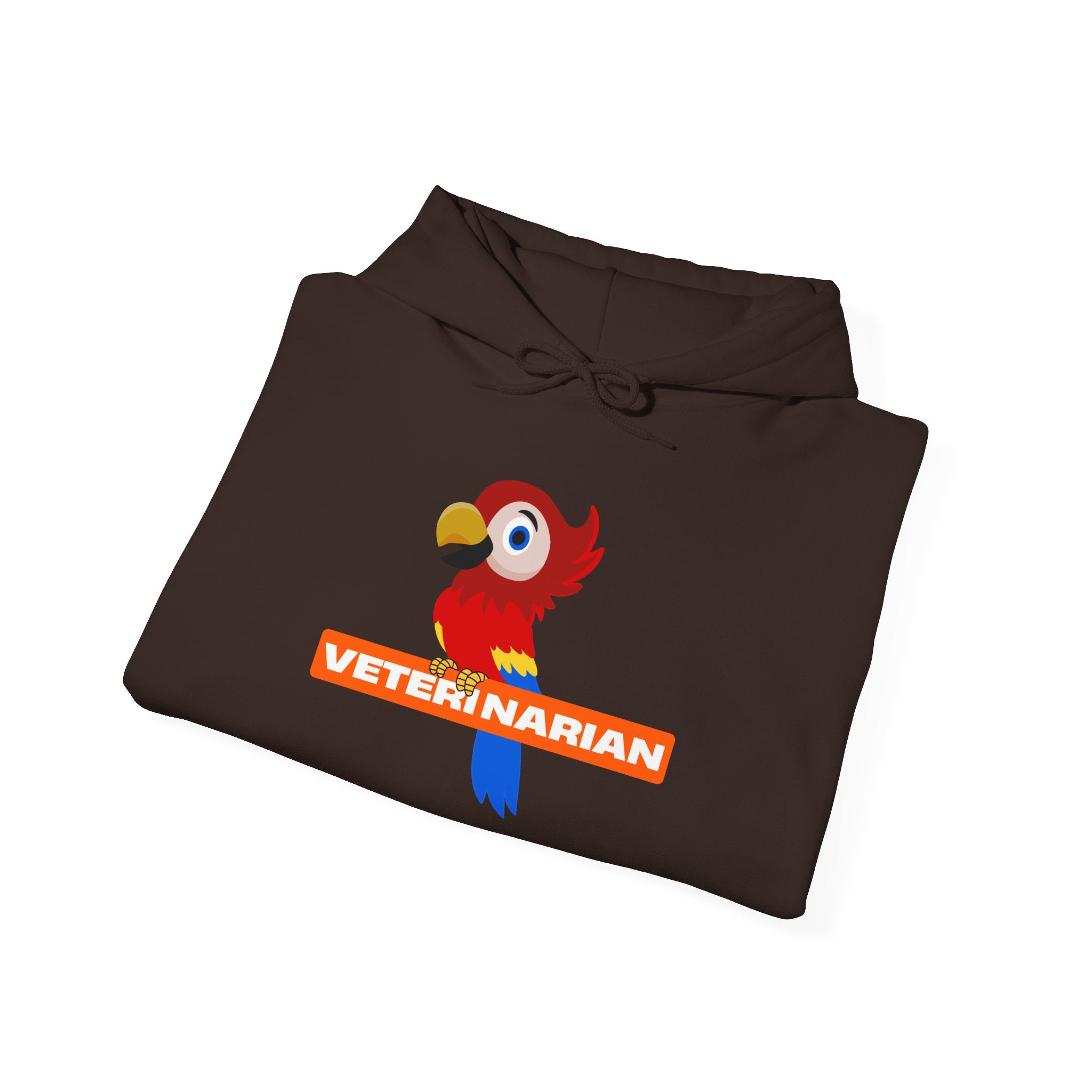 Veterinarian Parrot Hoodie, Funny Animal Lover Clothing, Cute Pet Sweatshirt, Gift for Veterinarian, Animal Rescue Apparel