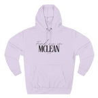 McLean Stylish Three-Panel Fleece Hoodie for Everyday Comfort, Personalized Gift, Casual Wear, Unisex Hoodie, Cozy Fashion