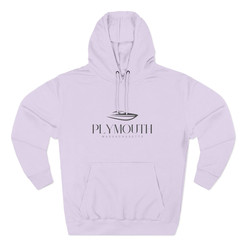 Plymouth Stylish Three-Panel Fleece Hoodie for Cozy Days, Casual Wear, Warm Layering, Gift for Him or Her