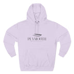 Plymouth Stylish Three-Panel Fleece Hoodie for Cozy Days, Casual Wear, Warm Layering, Gift for Him or Her