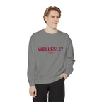 Wellesley Unisex Garment-Dyed Sweatshirt | Cozy Fashion, Perfect for Casual Outings, Gifts, Fall & Winter Style, Everyday Comfort