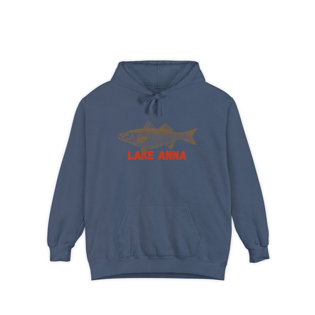 Lake Anna Fish Hoodie, Casual Pullover, Unisex Sweatshirt, Outdoor Apparel, Gift for Fishermen, Lake Lover Hoodie